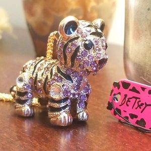 Betsey Johnson Tiger Cub Necklace
